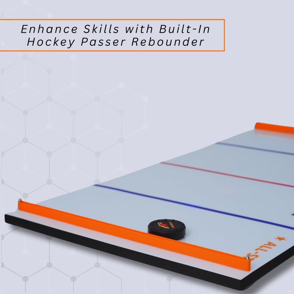 Potent Mini Dangler Smart Hockey Trainer – Interactive Stickhandling Training Aid for Beginners - Sensor Puck Technology, Dynamic Drill Modes, Wireless Setup & Upgraded Synthetic Ice Pads