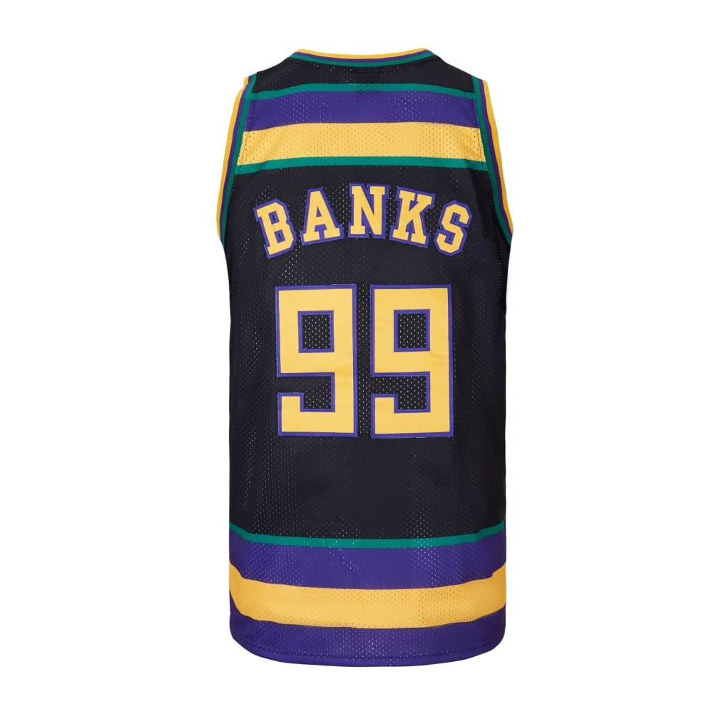 Men Mighty Ducks Jersey #33 Goldberg #66 Bombay #96 Conway #99 Banks Jersey,Basketball Jersey for Men S-XXXL