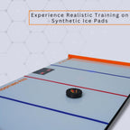 Potent Mini Dangler Smart Hockey Trainer – Interactive Stickhandling Training Aid for Beginners - Sensor Puck Technology, Dynamic Drill Modes, Wireless Setup & Upgraded Synthetic Ice Pads