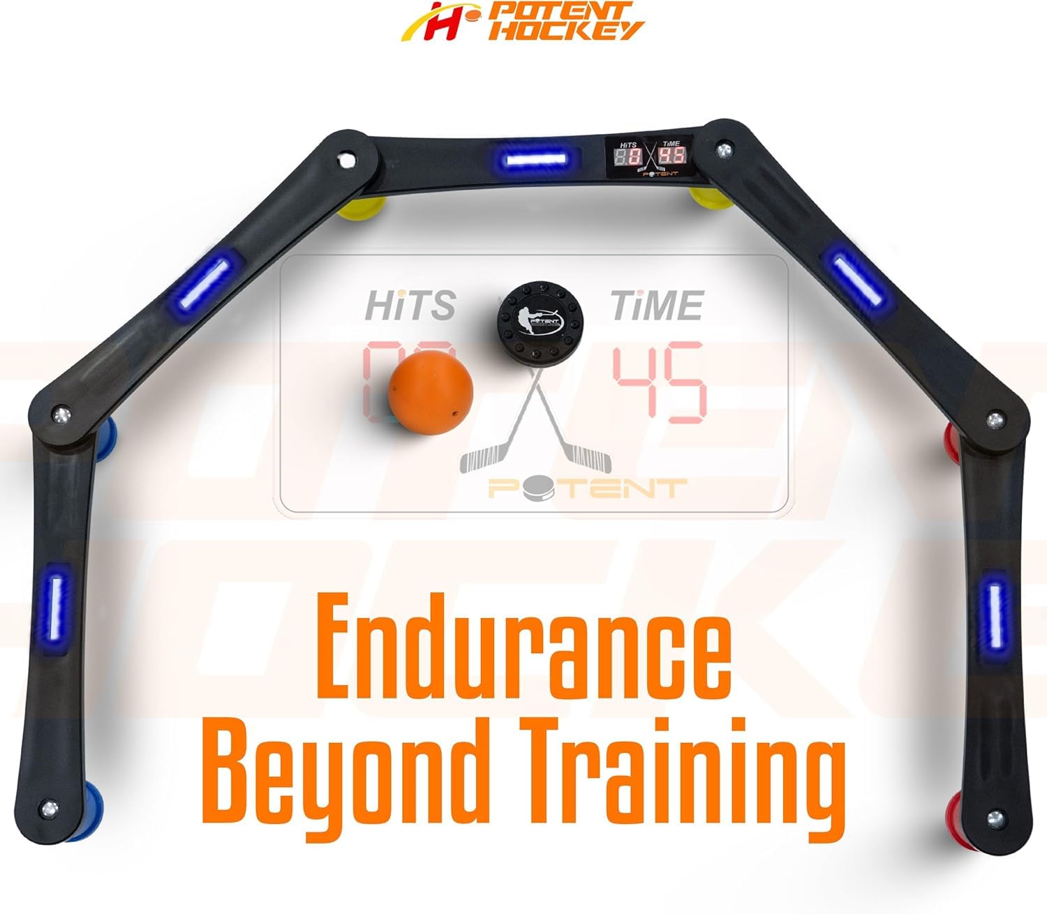 Potent Hockey Digital Stickhandling Trainer - Ultimate Hockey Puck Handling Trainer for Enhanced Hockey Skills Competition Performance | Premium Stickhandling Trainer for All Skill Levels