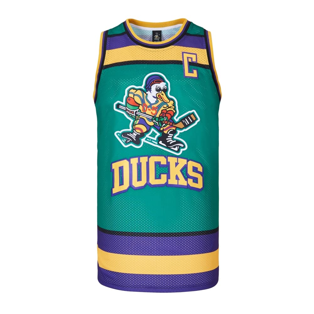 Men Mighty Ducks Jersey #33 Goldberg #66 Bombay #96 Conway #99 Banks Jersey,Basketball Jersey for Men S-XXXL