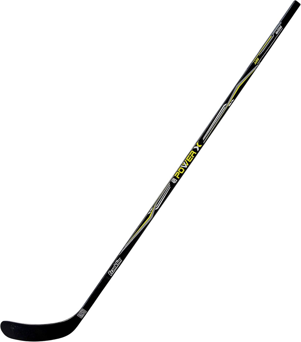 Franklin Sports Street Hockey Sticks - Ambush Junior Street Hockey Stick - Wood and Fiberglass Shaft - ABS Blade - One Piece Stick - 46", 52", 58"