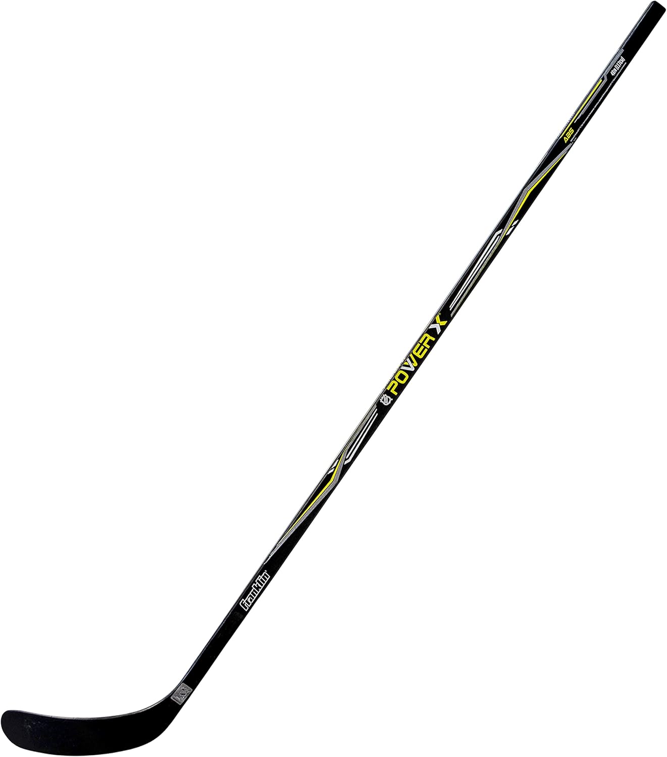 Franklin Sports Street Hockey Sticks - Ambush Junior Street Hockey Stick - Wood and Fiberglass Shaft - ABS Blade - One Piece Stick - 46", 52", 58"