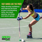Green Biscuit Hockey Puck 2-Pack, Original, Off Ice Hockey Puck/Snipe, Shooting Street Hockey Puck Better Stick Handling, Passing and Shooting