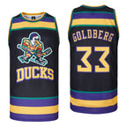 Men Mighty Ducks Jersey #33 Goldberg #66 Bombay #96 Conway #99 Banks Jersey,Basketball Jersey for Men S-XXXL