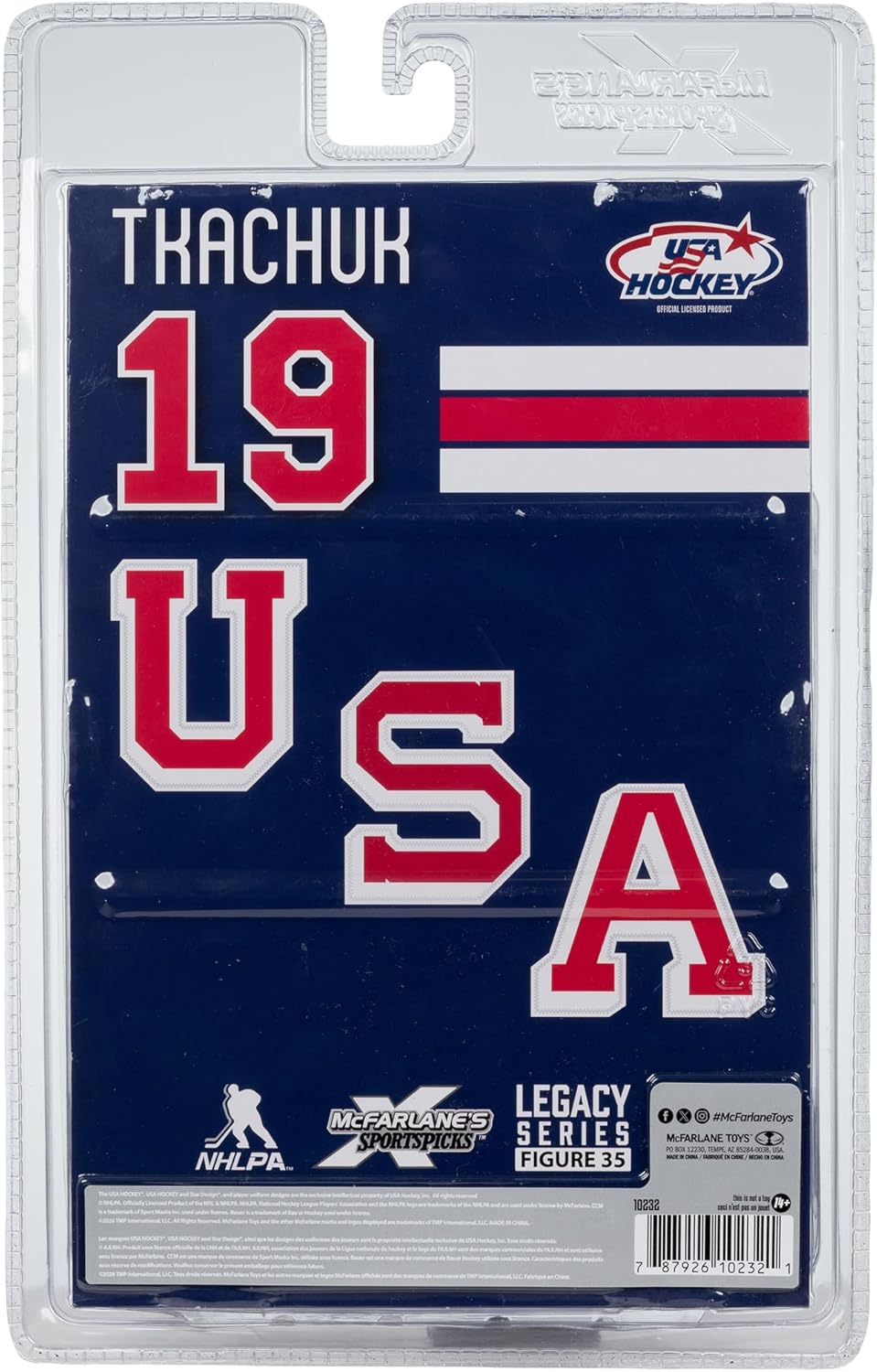 McFarlane Toys- Matthew Tkachuk (USA Hockey) Olympics 7in Posed Figure McFarlane's SportsPicks