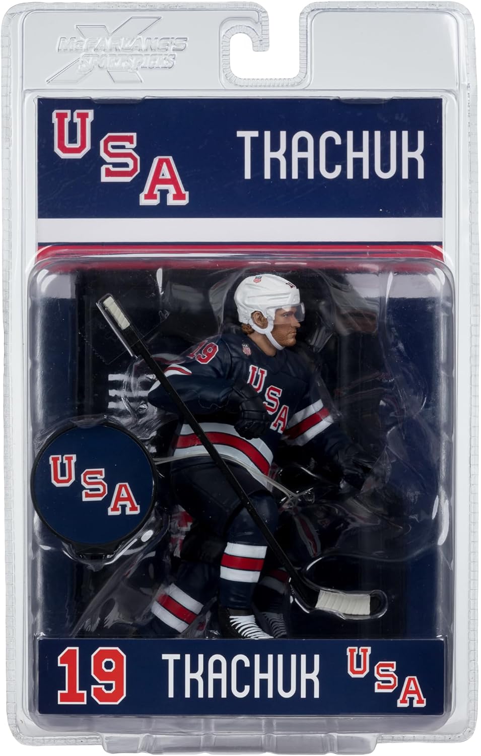 McFarlane Toys- Matthew Tkachuk (USA Hockey) Olympics 7in Posed Figure McFarlane's SportsPicks