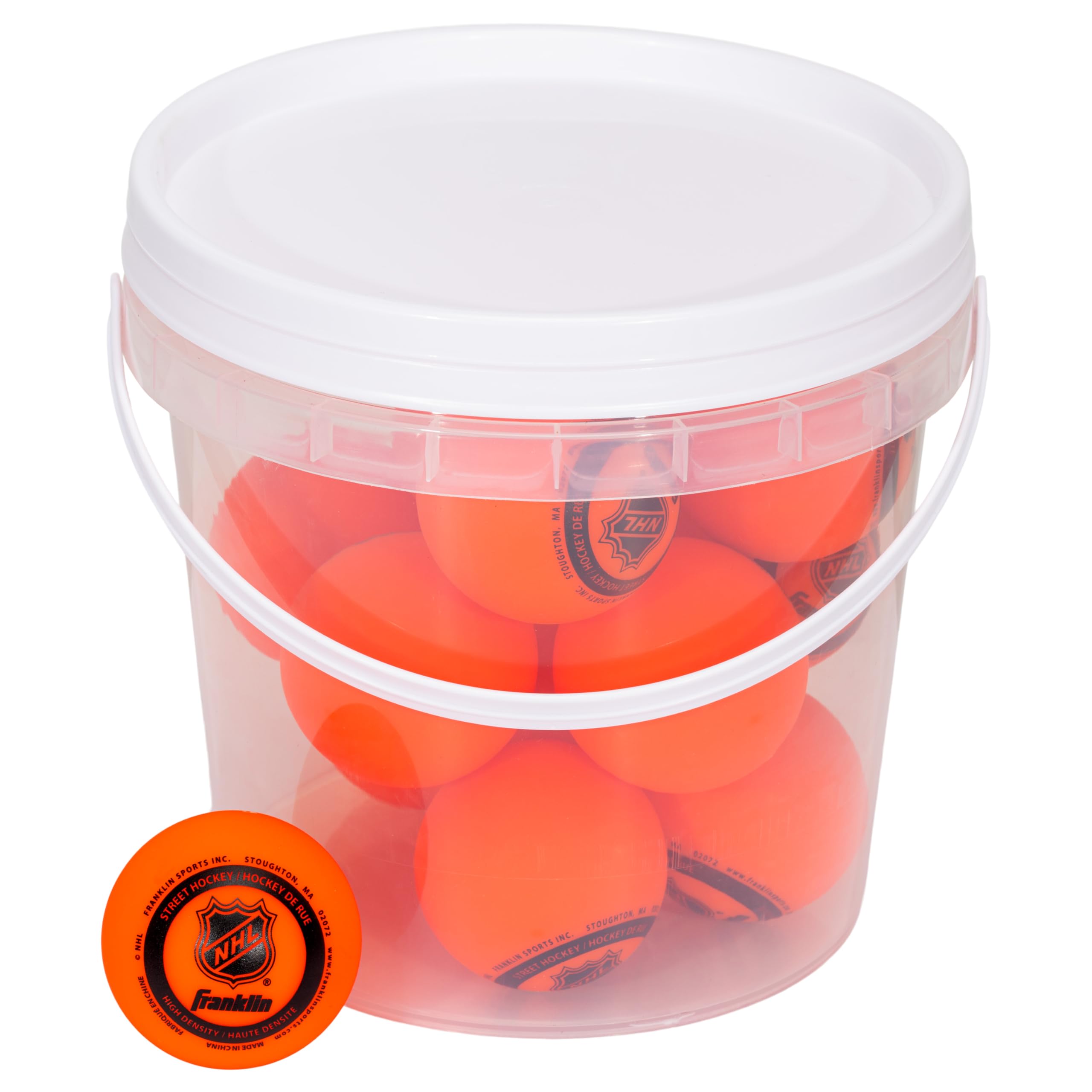 Franklin Sports NHL Street Hockey Balls - No Bounce Outdoor Street + Roller Hockey Balls - Official Size for Youth + Adult Street Hockey - Assorted Colors - 1, 2, 3, and 15 Bulk Packs