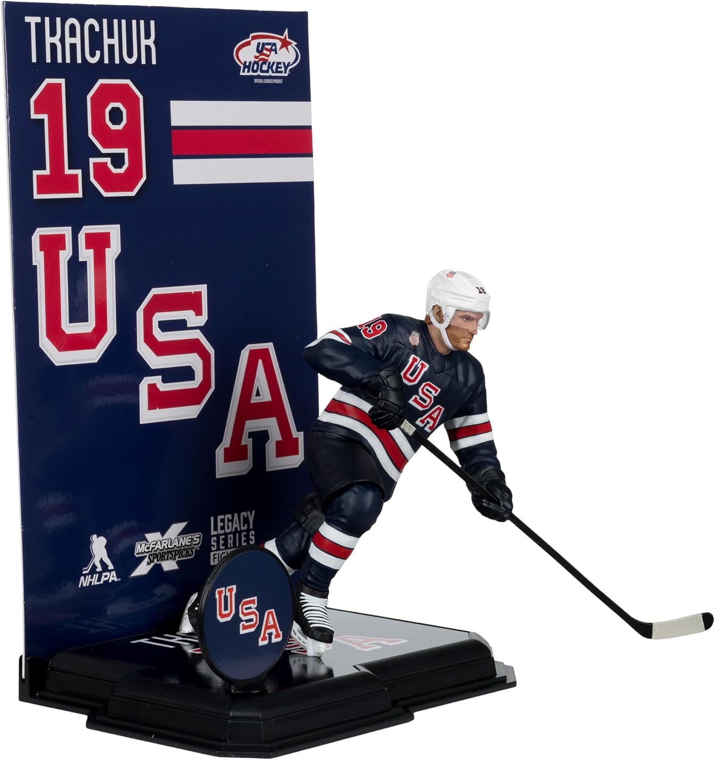 McFarlane Toys- Matthew Tkachuk (USA Hockey) Olympics 7in Posed Figure McFarlane's SportsPicks