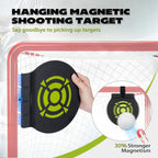 Hikeen Heavy Duty Magnetic Hockey Shooting Targets-7.9" Accuracy Trainers Hockey Targets with Hanging Rope for Hockey & Lacrosse Nets(4 Packs)