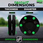 Green Biscuit Roller Hockey Puck Bucket 15 Pucks