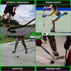 Green Biscuit Roller Hockey Puck Bucket 15 Pucks