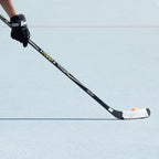 Franklin Sports Street Hockey Sticks - Ambush Junior Street Hockey Stick - Wood and Fiberglass Shaft - ABS Blade - One Piece Stick - 46", 52", 58"