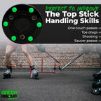 Green Biscuit Roller Hockey Puck Bucket 15 Pucks