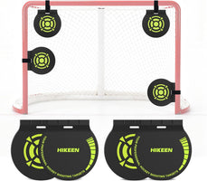 Hikeen Heavy Duty Magnetic Hockey Shooting Targets-7.9" Accuracy Trainers Hockey Targets with Hanging Rope for Hockey & Lacrosse Nets(4 Packs)