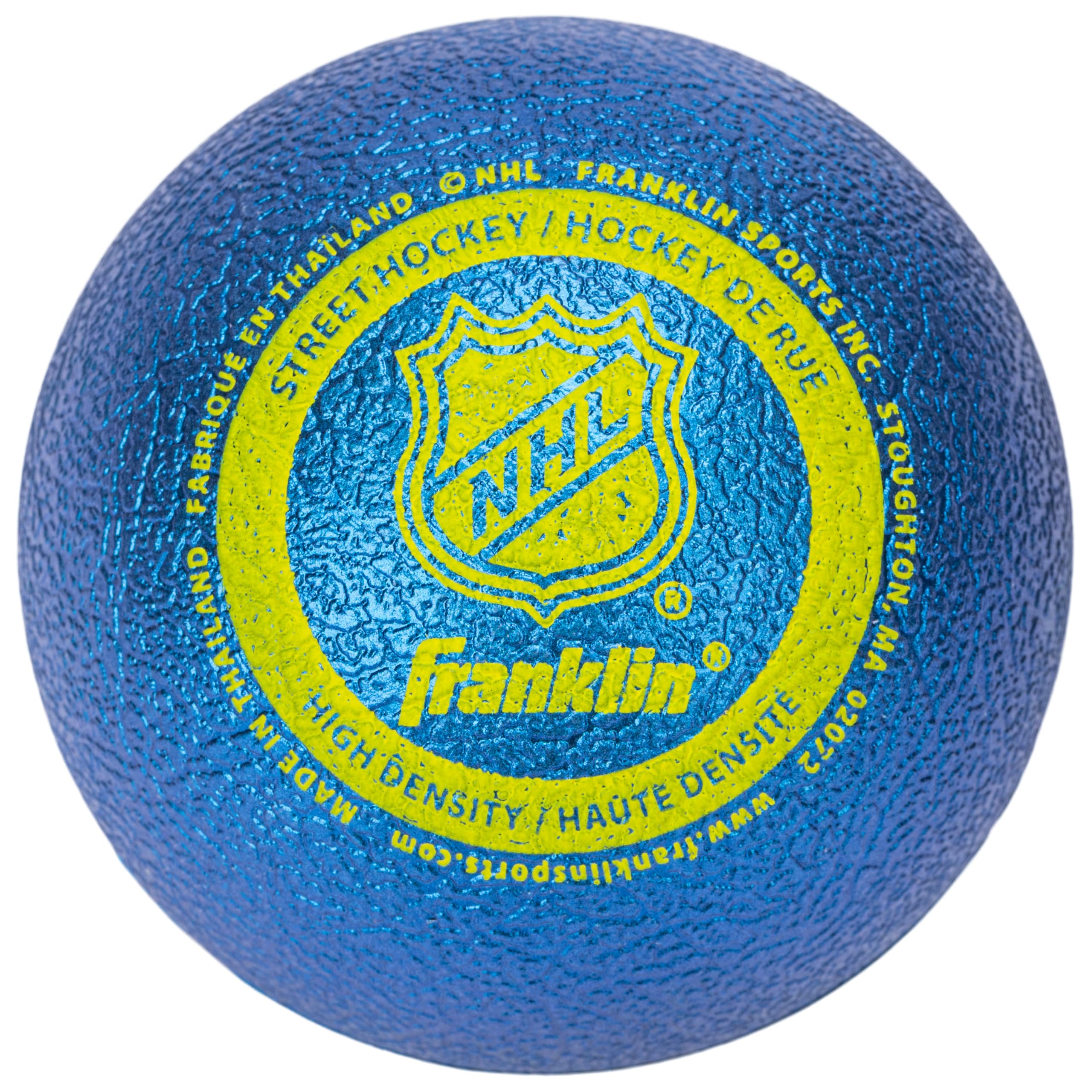 Franklin Sports NHL Street Hockey Balls - No Bounce Outdoor Street + Roller Hockey Balls - Official Size for Youth + Adult Street Hockey - Assorted Colors - 1, 2, 3, and 15 Bulk Packs