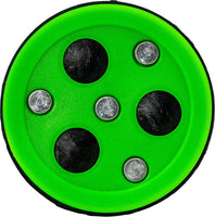 Franklin Sports NHL Street Hockey Puck - X3 Roll-a-Puck Outdoor Roller Hockey Puck - Official Size Street Hockey Puck - Green