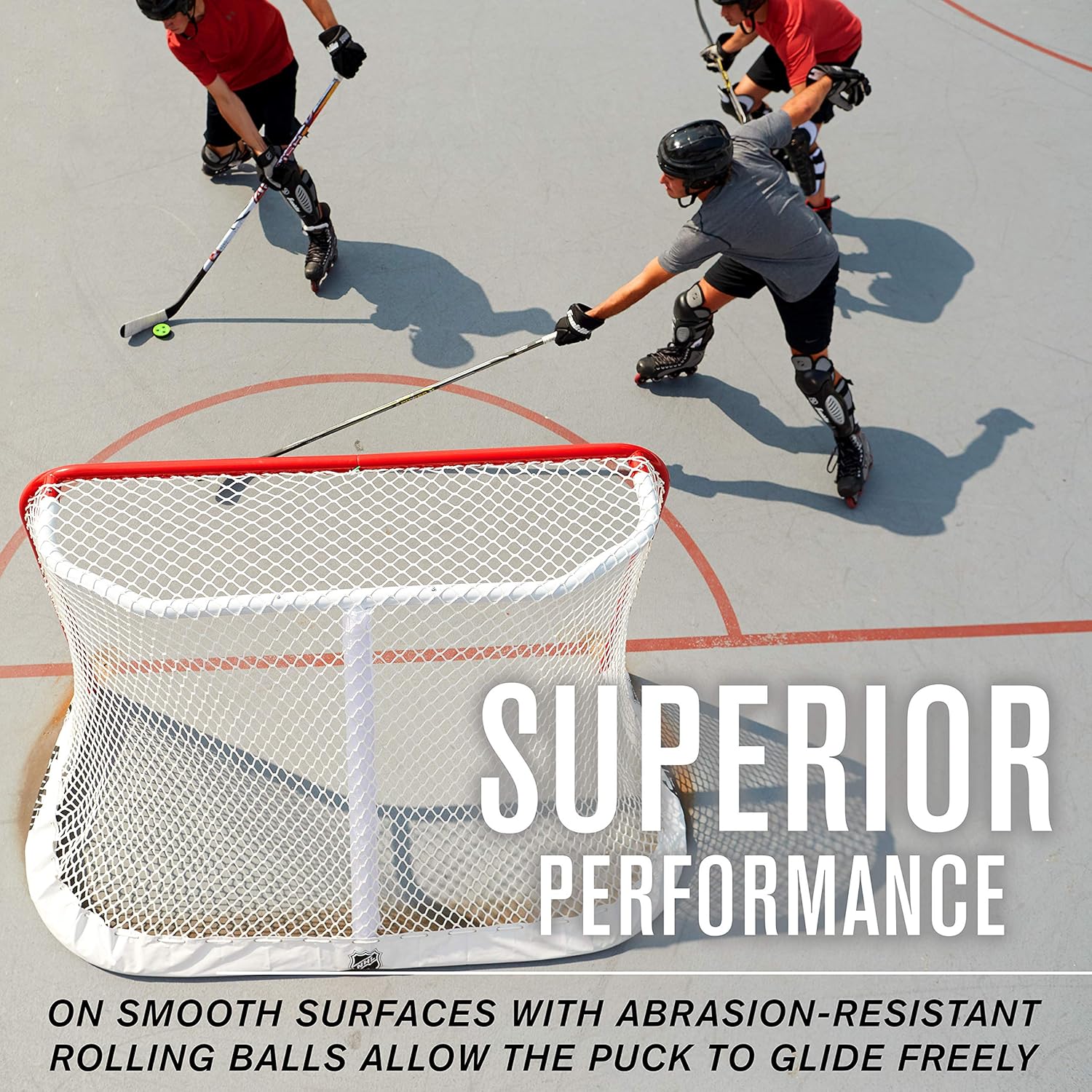 Franklin Sports NHL Street Hockey Puck - X3 Roll-a-Puck Outdoor Roller Hockey Puck - Official Size Street Hockey Puck - Green